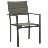 NNEVL 7 Piece Outdoor Dining Set Steel