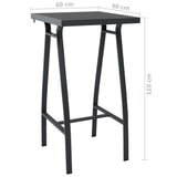NNEVL 5 Piece Garden Bar Set Black and Grey (48120+48119)
