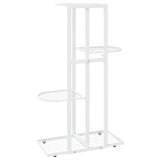 NNEVL 4-Floor Flower Stand 43x22x76 cm White Metal