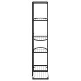 NNEVL 5-Floor Flower Stand 43x22x98 cm Black Metal