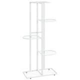 NNEVL 5-Floor Flower Stand 43x22x98 cm White Metal