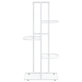 NNEVL 5-Floor Flower Stand 43x22x98 cm White Metal