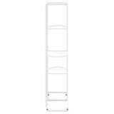 NNEVL 5-Floor Flower Stand 43x22x98 cm White Metal