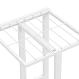 NNEVL 5-Floor Flower Stand 43x22x98 cm White Metal
