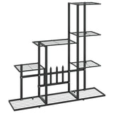 NNEVL Flower Stand 94.5x25x88 cm Black Metal