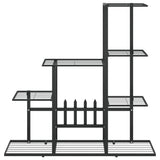 NNEVL Flower Stand 94.5x25x88 cm Black Metal