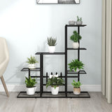 NNEVL Flower Stand 94.5x25x88 cm Black Metal