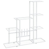 NNEVL Flower Stand 94.5x25x88 cm White Metal