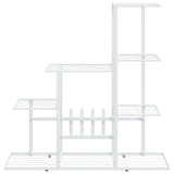 NNEVL Flower Stand 94.5x25x88 cm White Metal