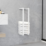 NNEVL Towel Rack White 12.5x12.5x60 cm Steel