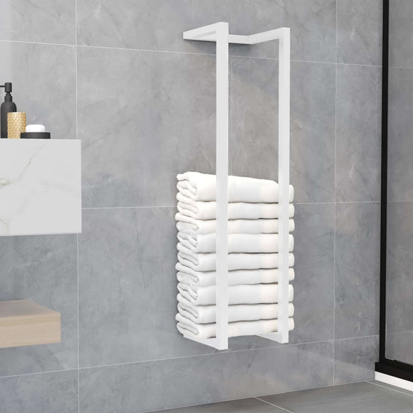 NNEVL Towel Rack White 25x20x95 cm Steel