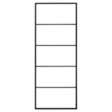 NNEVL Towel Rack Black 45x10x115 cm Steel