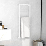 NNEVL Towel Rack White 45x10x115 cm Steel