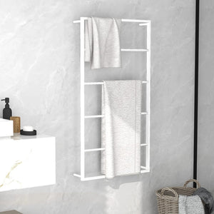 NNEVL Towel Rack White 60x10x116 cm Steel