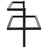 NNEVL Towel Rack Black 95x25x22 cm Iron