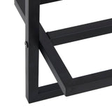 NNEVL Towel Rack Black 95x25x22 cm Iron