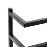 NNEVL Towel Rack Black 24x12x48 cm Steel