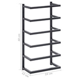 NNEVL Towel Rack Black 24x12x48 cm Steel