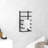 NNEVL Towel Rack Black 24x12x48 cm Steel