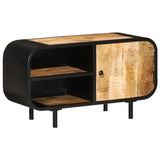 NNEVL TV Cabinet 90x30x48 cm Rough Mango Wood