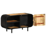 NNEVL TV Cabinet 90x30x48 cm Rough Mango Wood