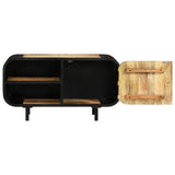 NNEVL TV Cabinet 90x30x48 cm Rough Mango Wood