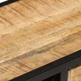 NNEVL TV Cabinet 90x30x48 cm Rough Mango Wood