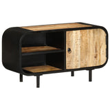 NNEVL TV Cabinet 90x30x48 cm Rough Mango Wood