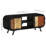 NNEVL TV Cabinet 110x30x45 cm Solid Reclaimed Wood