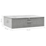 NNEVL Storage Box Fabric 70x40x18 cm Grey