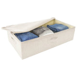 NNEVL Storage Boxes 2 pcs Fabric 70x40x18 cm Cream