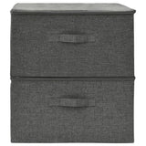 NNEVL Storage Boxes 2 pcs Fabric 43x34x23 cm Anthracite