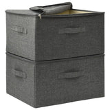 NNEVL Storage Boxes 2 pcs Fabric 43x34x23 cm Anthracite