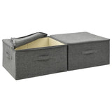 NNEVL Storage Boxes 2 pcs Fabric 43x34x23 cm Anthracite