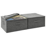NNEVL Storage Boxes 2 pcs Fabric 43x34x23 cm Anthracite