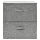 NNEVL Storage Boxes 2 pcs Fabric 43x34x23 cm Grey