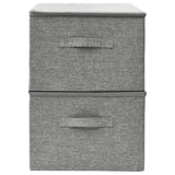 NNEVL Storage Boxes 2 pcs Fabric 43x34x23 cm Grey