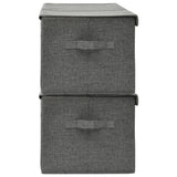 NNEVL Storage Boxes 2 pcs Fabric 50x30x25 cm Anthracite