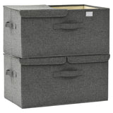 NNEVL Storage Boxes 2 pcs Fabric 50x30x25 cm Anthracite