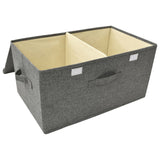 NNEVL Storage Boxes 2 pcs Fabric 50x30x25 cm Anthracite