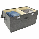 NNEVL Storage Boxes 2 pcs Fabric 50x30x25 cm Anthracite