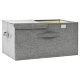 NNEVL Storage Box Fabric 50x30x25 cm Grey