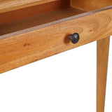 NNEVL Console Table 110x30x75 cm Solid Mahogany Wood