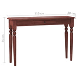 NNEVL Console Table Classical Brown 110x30x75 cm Solid Mahogany Wood