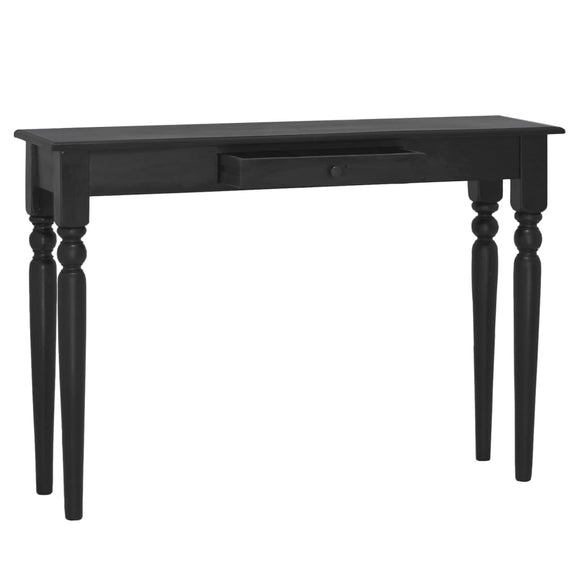 NNEVL Console Table Light Black 110x30x75 cm Solid Mahogany Wood