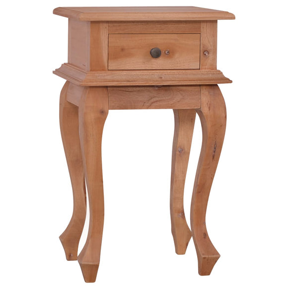 NNEVL Bedside Table 35x30x60 cm Solid Wood Mahogany