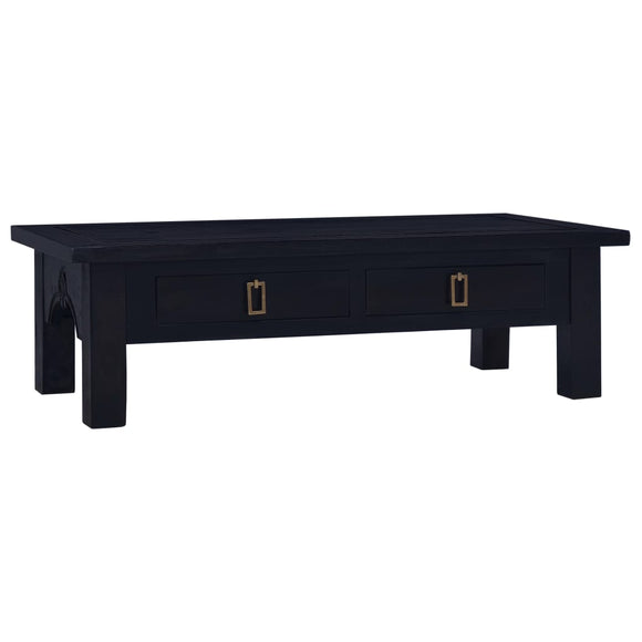 NNEVL Coffee Table Light Black Coffee 100x50x30cm Solid Wood Mahogany