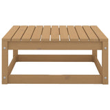 NNEVL 10 Piece Garden Lounge Set Honey Brown Solid Pinewood