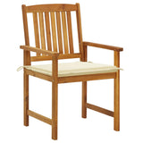NNEVL Garden Chairs with Cushions 8 pcs Solid Acacia Wood