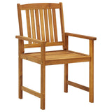NNEVL Garden Chairs with Cushions 8 pcs Solid Acacia Wood